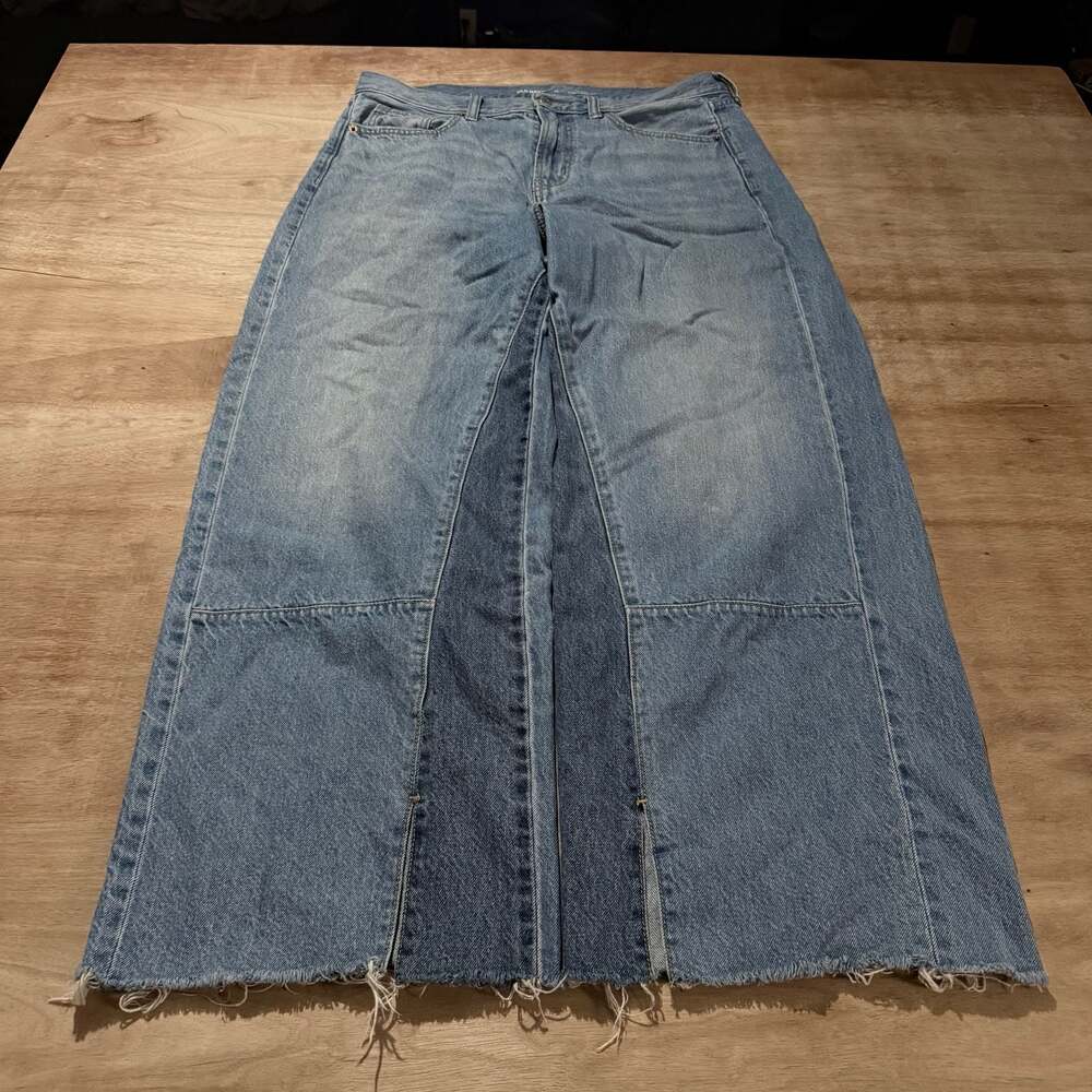 Old Navy High-Rise Baggy Wide Leg Drapey Denim Jeans Size 10